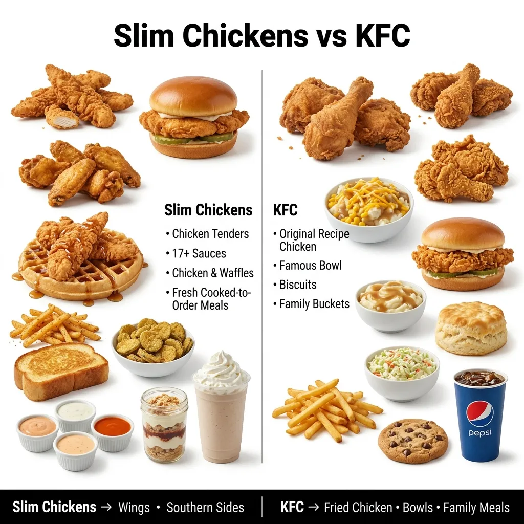 SLIM CHICKEN VS KFC